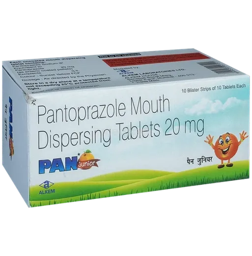 pan junior 20mg tablet 10's